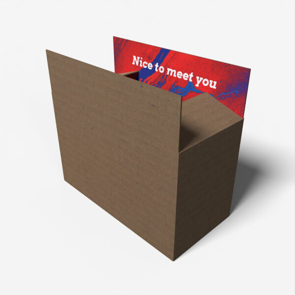 Custom corrugated slotted box